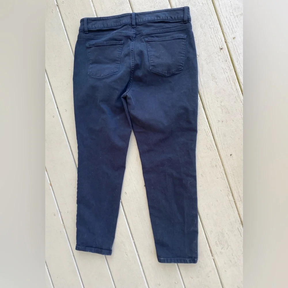 TALBOTS Women's Black Heritage High-Rise Ankle Jeans, Size: 14P
